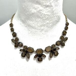 J.Crew Smokey Brown/Grey Statement Necklace